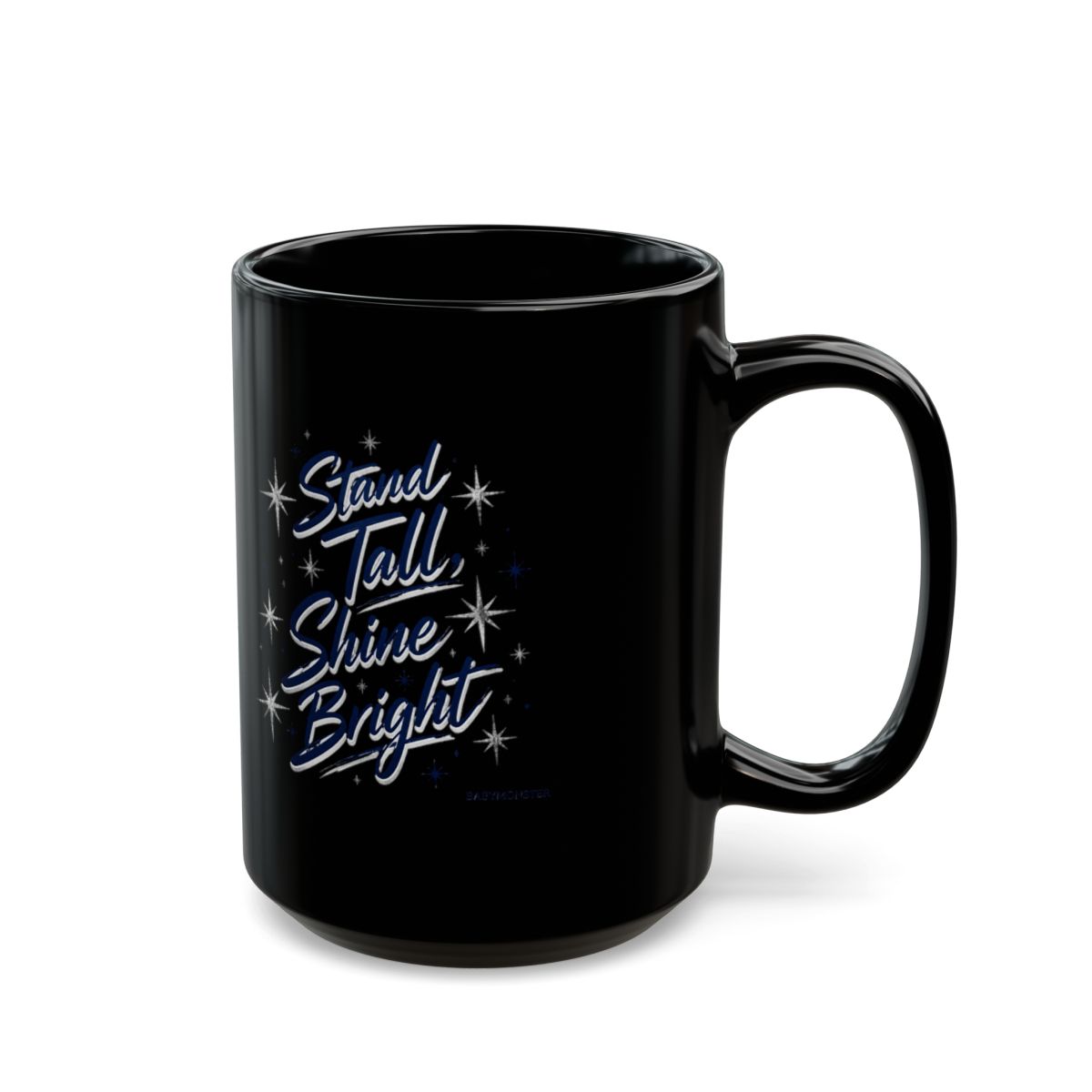 BABYMONSTER "Stand Tall, Shine Bright" Black Mug - alternate angle 5, merchandise